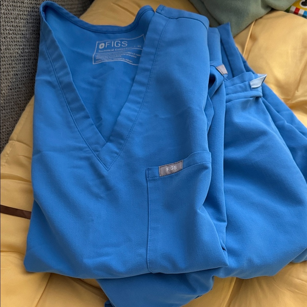 Figs Blue Pantsuit